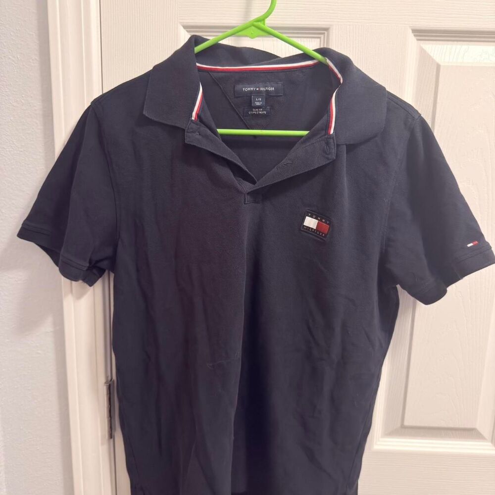 Tommy-hilfiger Men's Navy and Black Polo-shirts